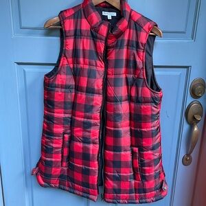 Buffalo Plaid Quilted Vest, Large
